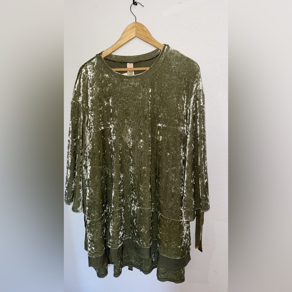 HAH Velvet Green Mini Dress